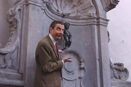 Mr. Bean op bezoek in Brussel